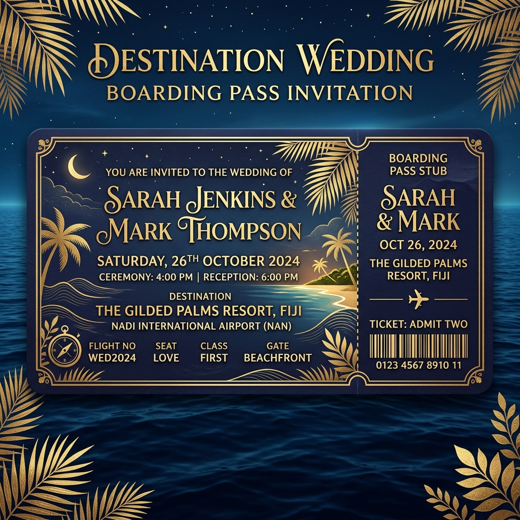Destination Love Digital Travel Invitation