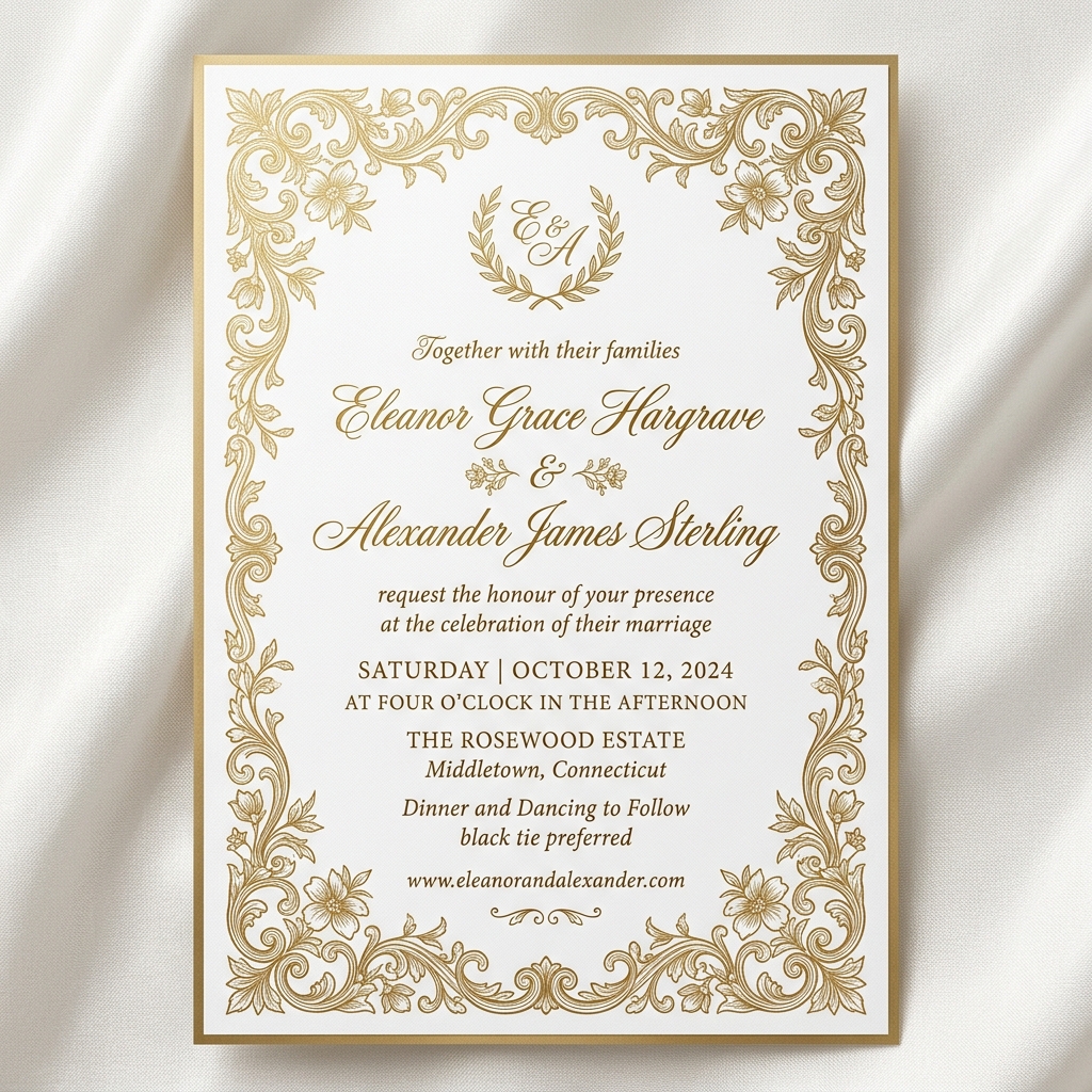 Eternal Romance Digital Wedding Template Preview